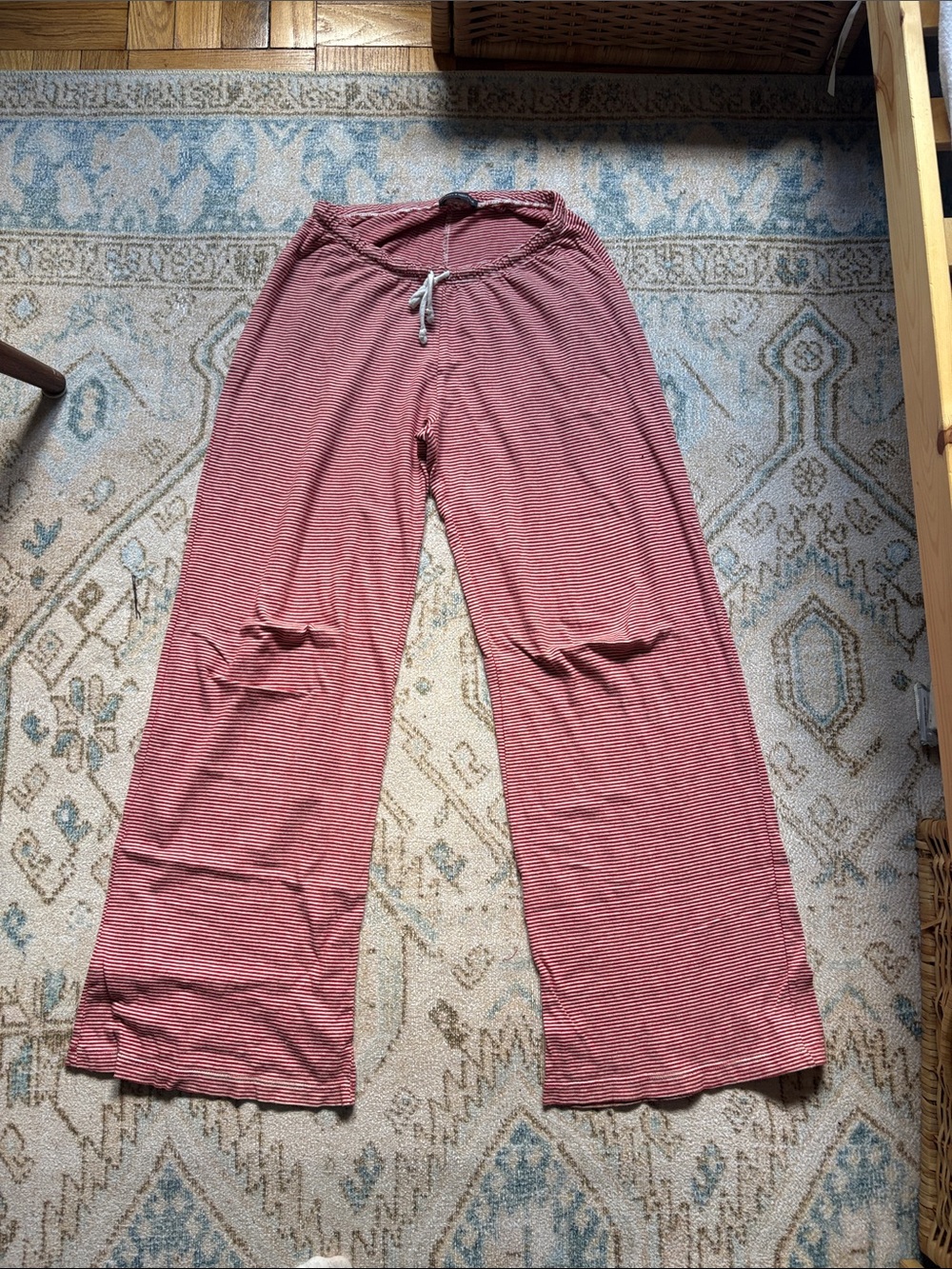 Brandy mellville Brandy Melville Red and White Striped Lounge Pants
